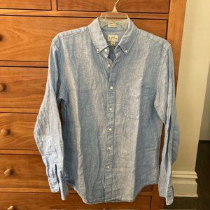 J. Crew Irish Linen Boyfriend Shirt, Men's size S